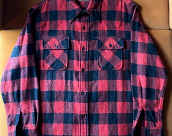 Vintage 70s Buffalo Plaid Flannel