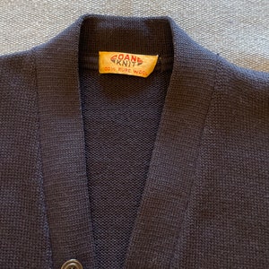 Vintage 40s/50s Coane Knit Wool Varsity Cardigan Size M - Etsy