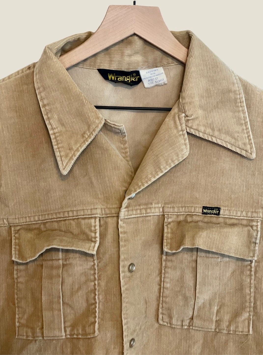 Kleding Jongenskleding Tops & T-shirts Overhemden en buttondowns Vintage Inspired 70s westerse Corduroy Shirt 4T 
