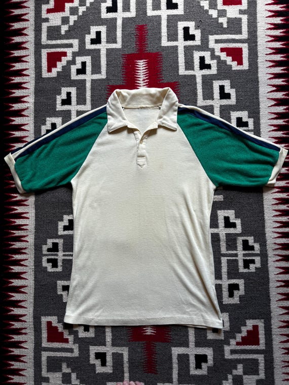 70s/80s Terry cloth Polo Shirt - image 1