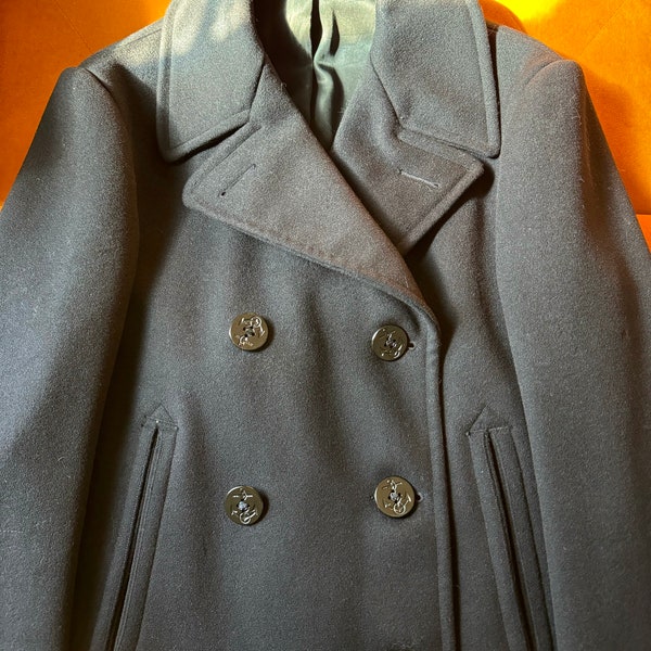 Vintage 1950s Wool USN Peacoat