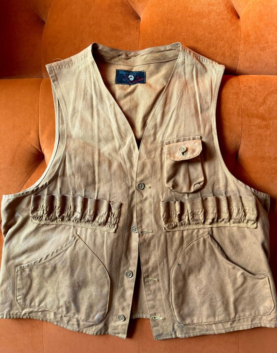 1970s Blue Bill Hunting Vest