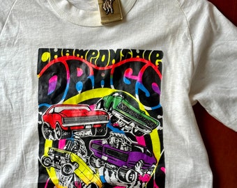 Vintage 60s/70s Deadstock  Drag Racing Shirt