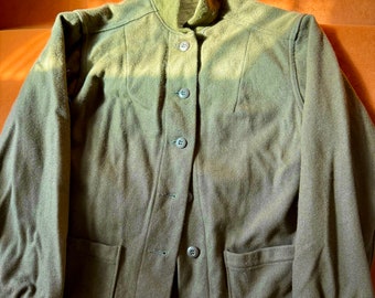 Vintage 70s Women’s Military Wool Field Jacket Liner
