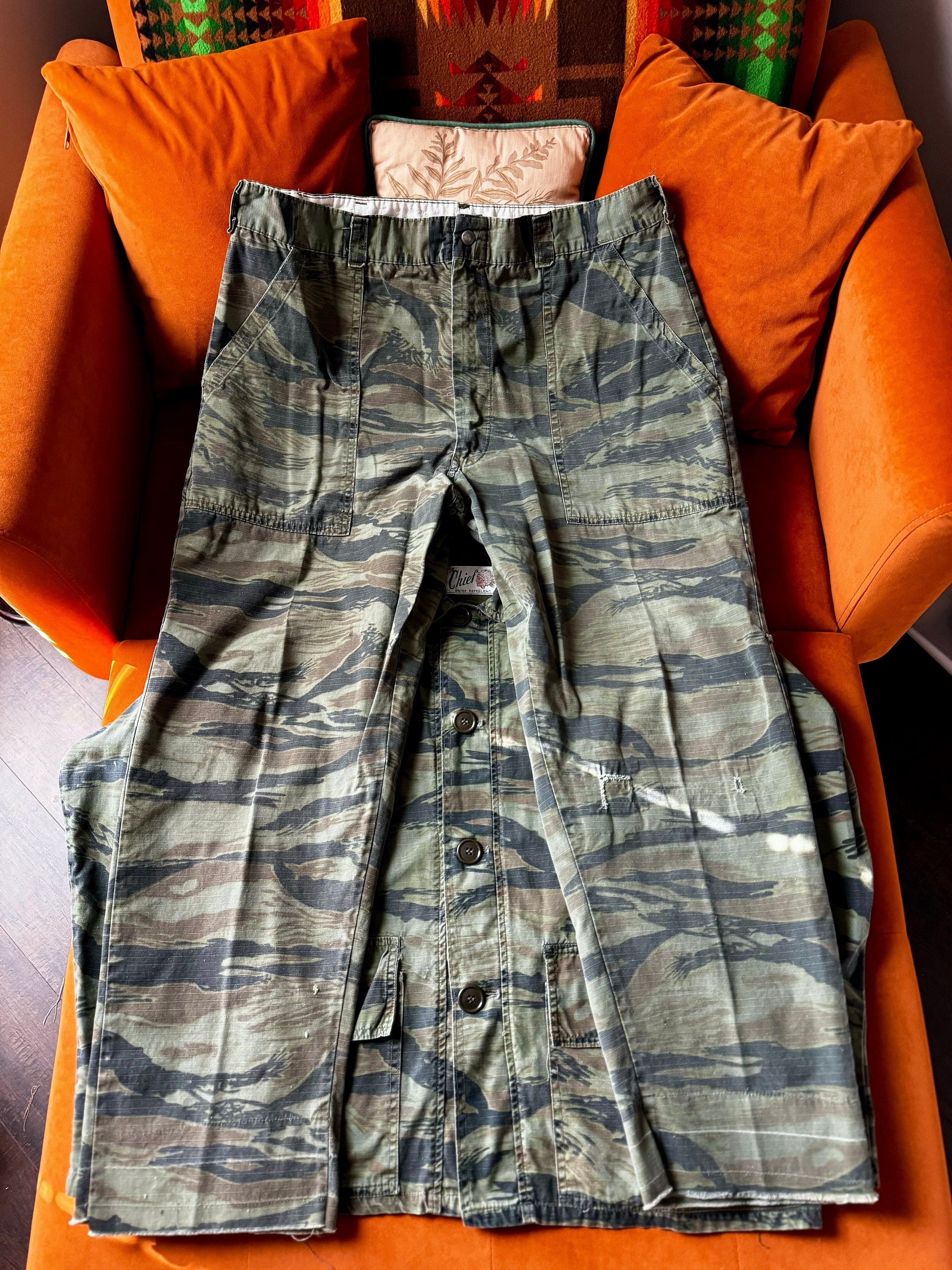 Vintage Tiger Stripe Pants - Etsy Vintage Tiger Stripe Pants - Etsy