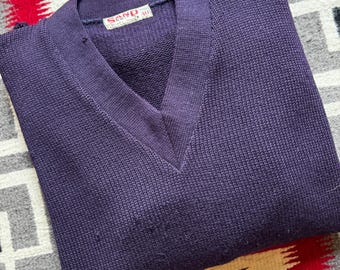 1950s Indigo Wool Sweater