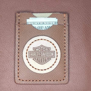 Portacarte in pelle Harley Davidson