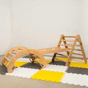 Climbing Triangle and Arch for Toddlers - Foldable, Montessori Inspired, Rocking Climber, Gift for Children