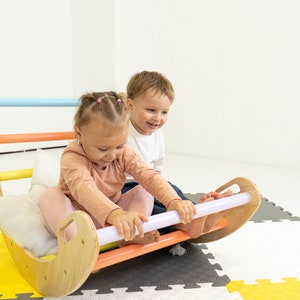 Montessori Climbing Set: Foldable Triangle, Arch & Rocker