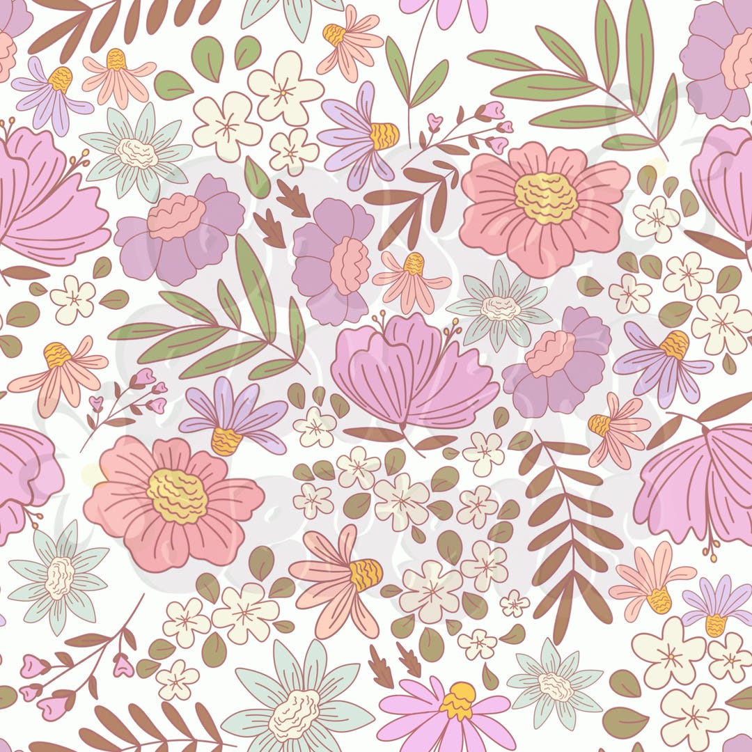 Bloom Floral Seamless - Etsy