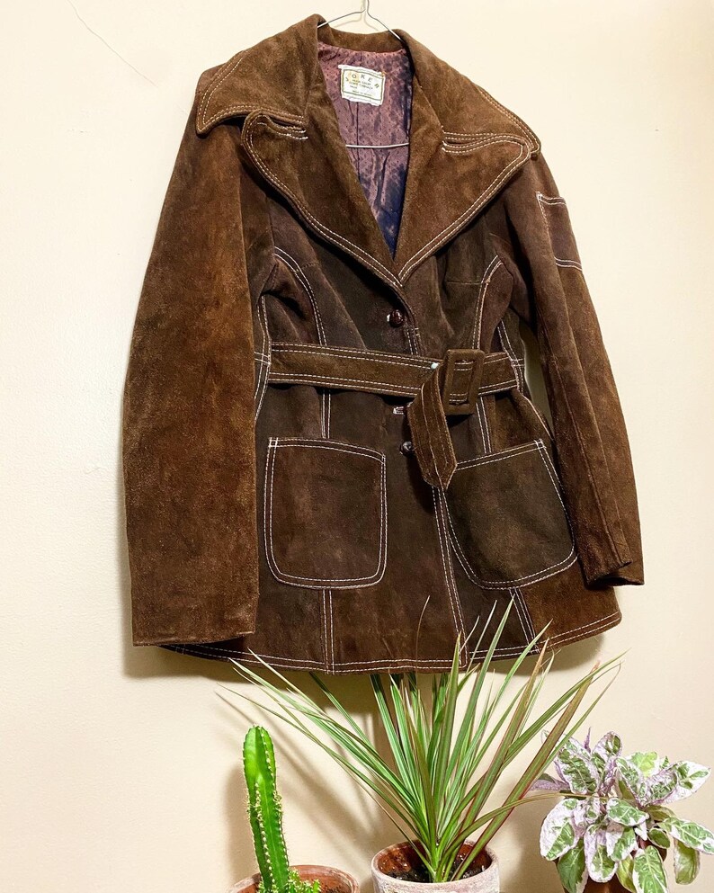 1960\u2019s Brown Suede Jacket Made in Mexico
