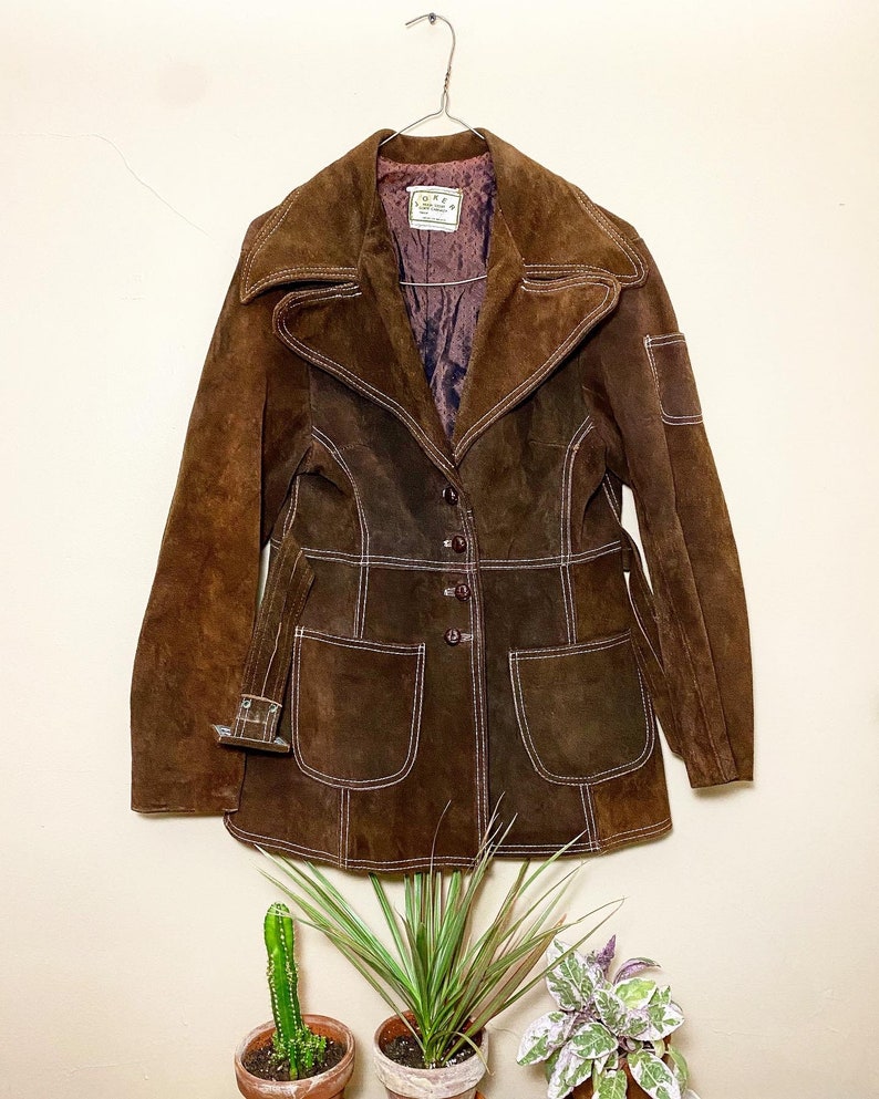 1960\u2019s Brown Suede Jacket Made in Mexico