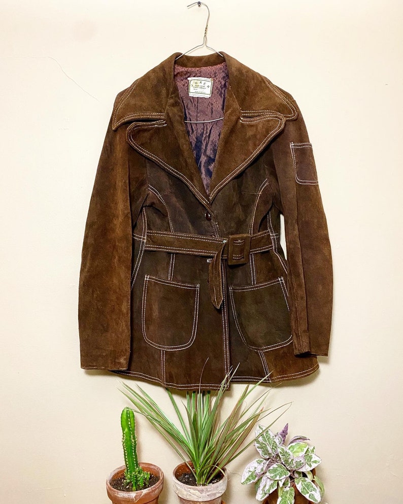 1960\u2019s Brown Suede Jacket Made in Mexico