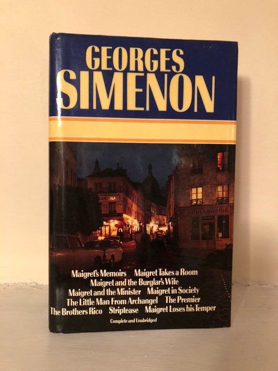 Selected Works By Georges Simenon Maigret Omnibus Etsy