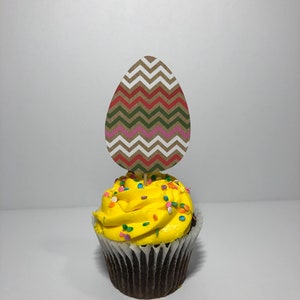 Easter Egg Cupcake Toppers