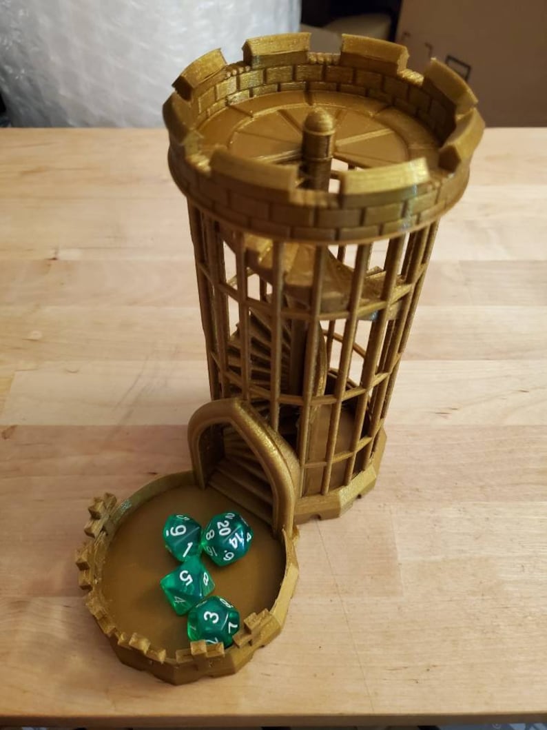 Dice Tower 2.0 Includes D&D Dice Dungeons and Dragons Etsy