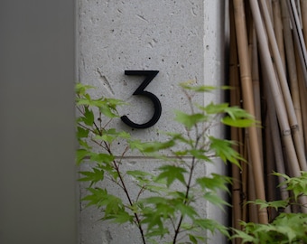 Home Decor - Door Numbers - Mid Century Door Number - Modern House Number