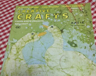 vintage Creative Crafts Magazine - Février 1970 N° 11