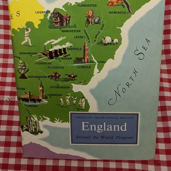 Vintage American Geographical Society - Around the World Program - England - 1956