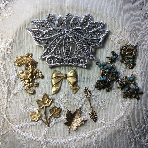 Junk Jewelry for Repurpose, Boho, Beads for Crafts, Jewelry Making, Embellishments