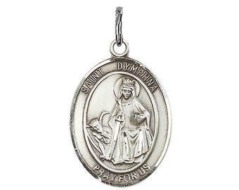 St Dymphna Sterling Silver (NO CHAIN)