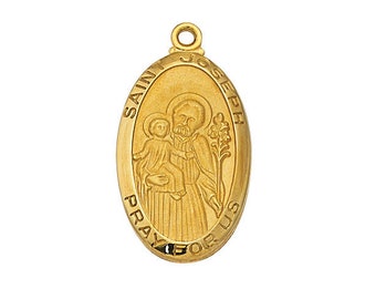 St. Joseph Necklace Sterling Silver