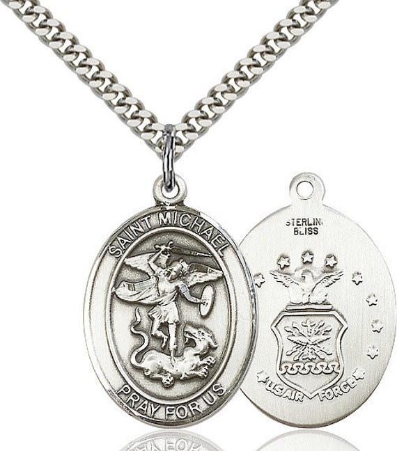 St michael air force necklace deals