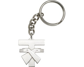 Franciscan Cross Keychain