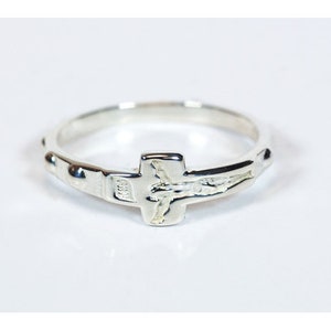 Sterling Silver Rosary Ring