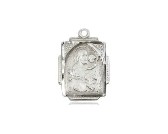 St Joseph Sterling Silver Pendant (NO CHAIN)