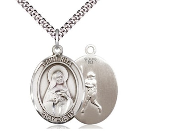 St Sebastian Baseball Sterling Silver Pendant on a 24 Inch Light ...