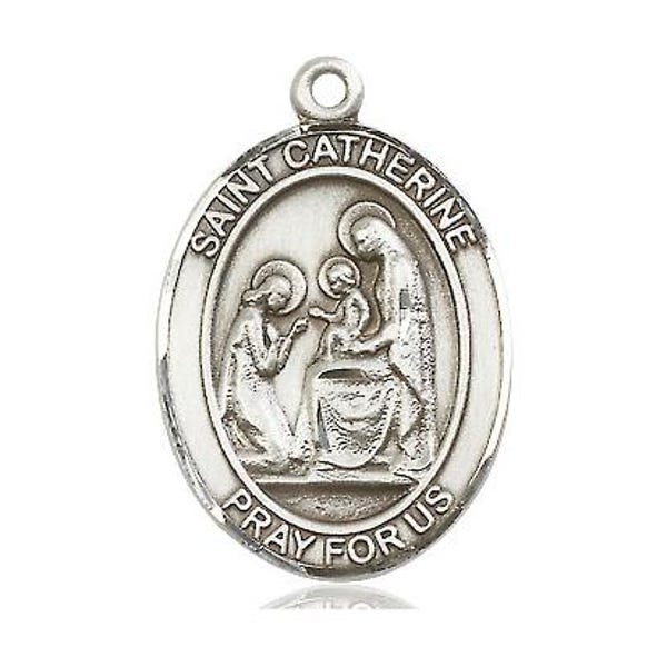 St Catherine of Siena Sterling Silver Pendant Only