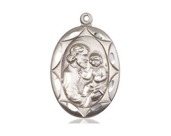 St Joseph Sterling Silver Pendant (NO CHAIN)