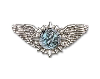 St. Christopher / Wings Visor Clip