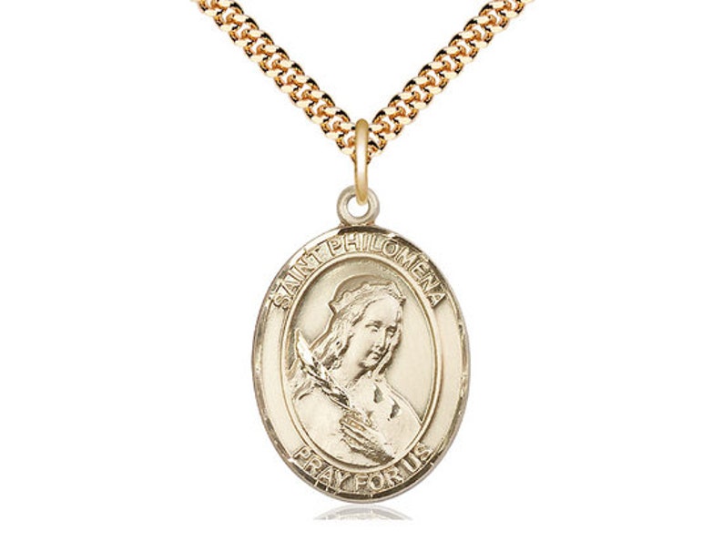 Gold Filled St Philomena Pendant Gold Filled St Philomena Pendant