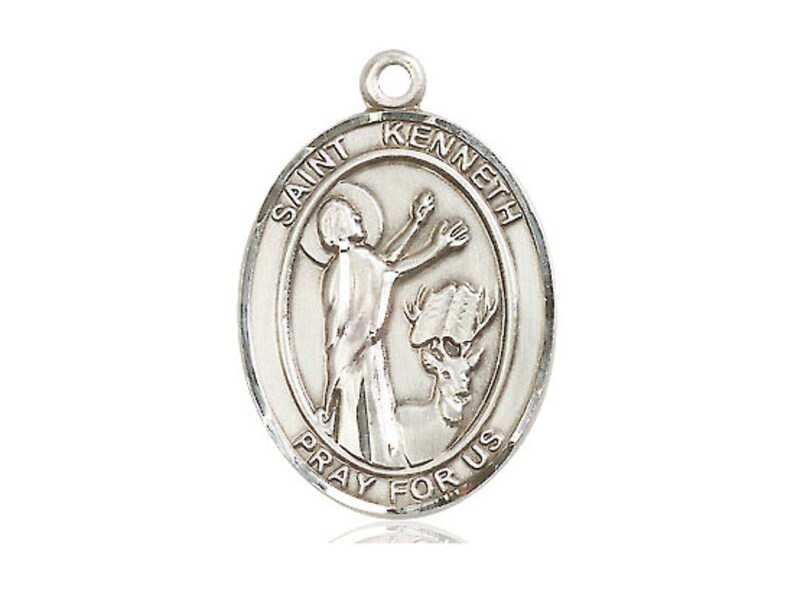 St Matthew the Apostle Sterling Silver Pendant on a 24 Inch Light ...