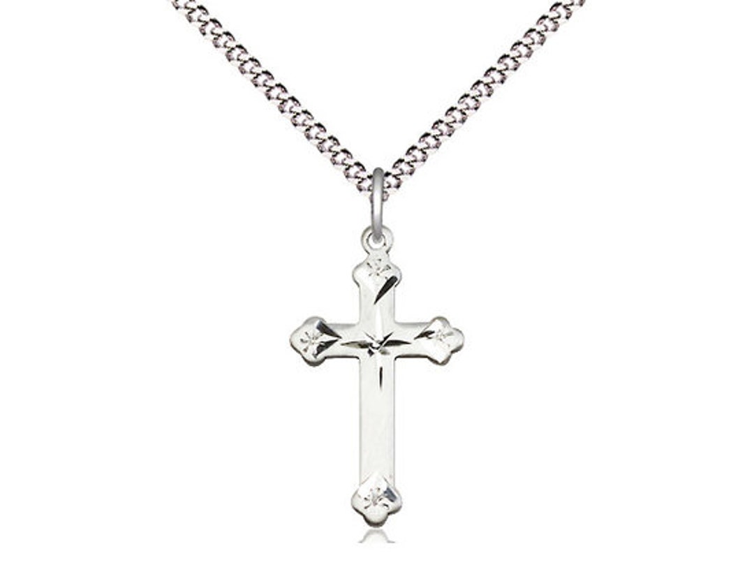 Cross Necklace For Women Silver 925 Sterling Silver Snake Chain