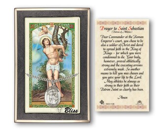 Sebastian Prayer Card - Etsy