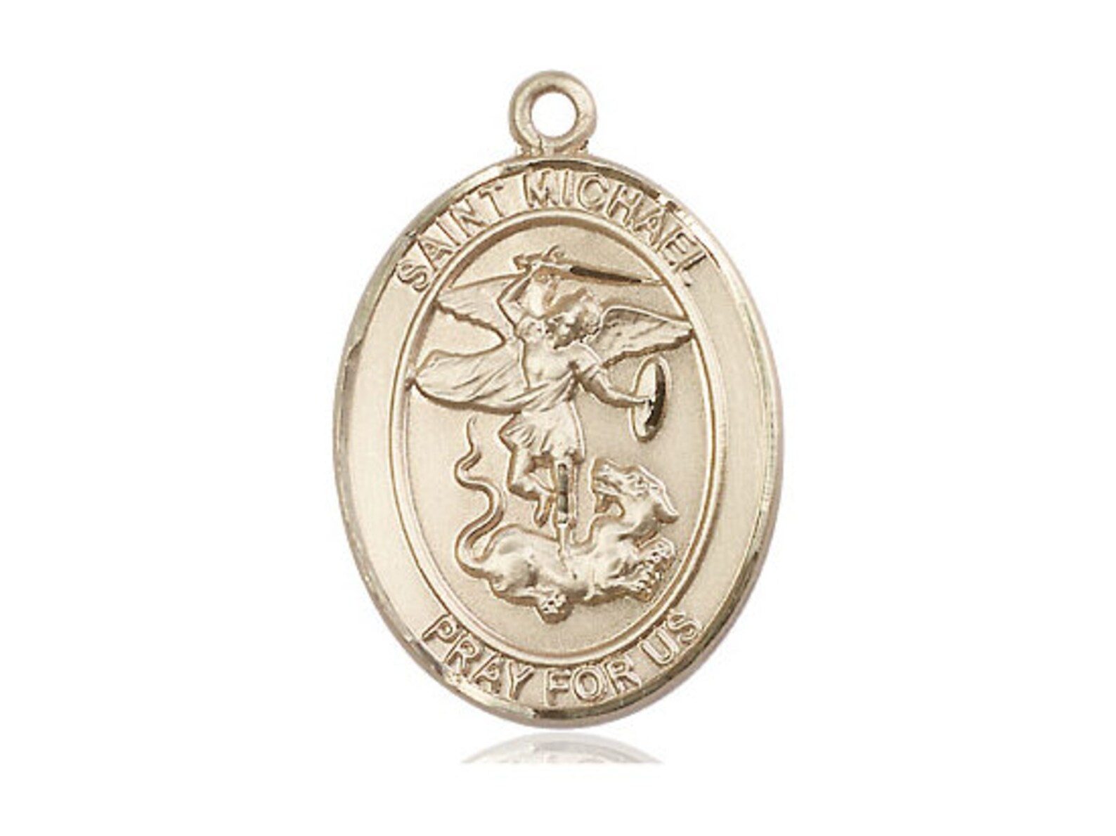 14kt Gold Filled St. Michael the Archangel on a 24 Inch Gold - Etsy
