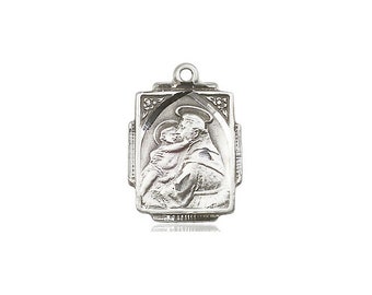 St Anthony Sterling Silver Pendant (NO CHAIN)