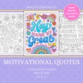 Mental Health Coloring Pages, Coloring Pages For Teen And Adults, Self Confidence Coloring Page, Therapy Printables, Anxiety Relief Activity product logo
