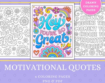 Mental Health Coloring Pages, Coloring Pages For Teen And Adults, Self Confidence Coloring Page, Therapy Printables, Anxiety Relief Activity