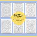 Pattern Coloring Pages, Coloring Pages For Adults, Coloring Pages, Instant Download, Mandala, Relaxing Coloring, Digital Coloring Pages product logo