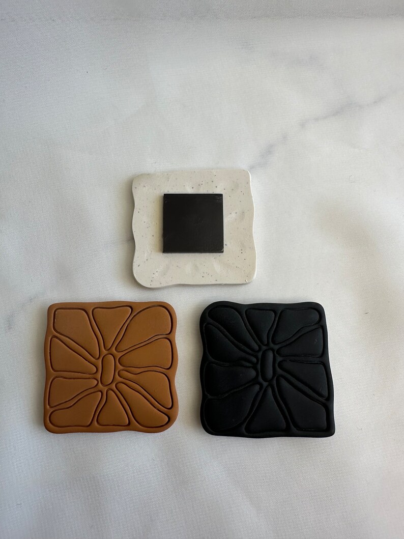 Boho Polymer Clay Fridge Magnets - Set of 3 Home Decor - Etsy