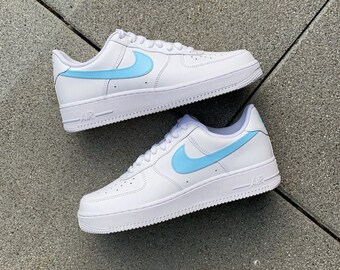 nike light blue air force