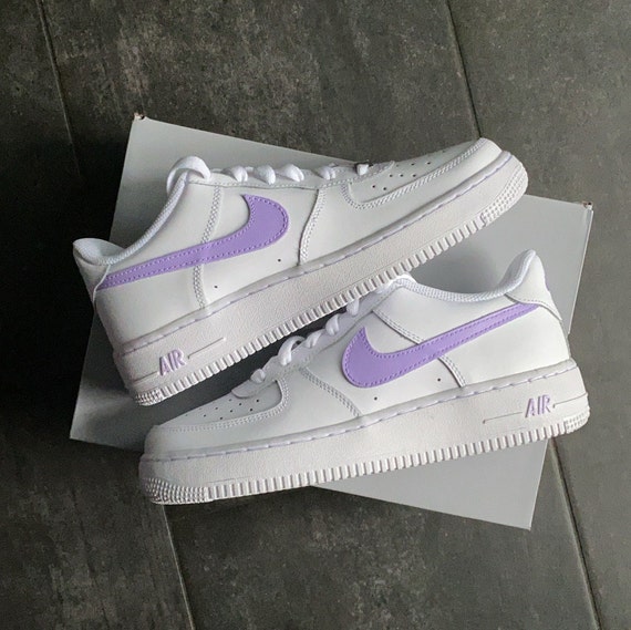 nike air force pastel purple