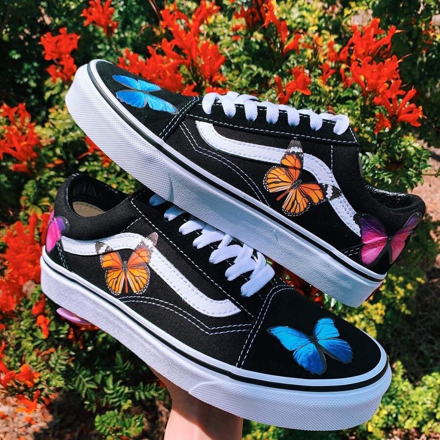 butterfly vans old skool