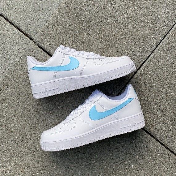 AZUL PASTEL NIKE Air Force 1 Etsy España