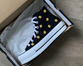 Converse Smiley | Etsy UK