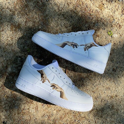 custom air force 1 blue bandana